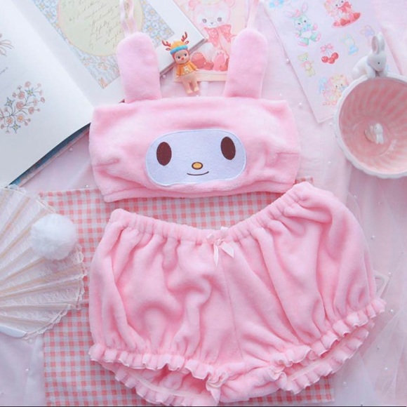 MY MELODY Bandeau PJ Bras and Shorts Set 🐰💕 - Picture 4 of 4